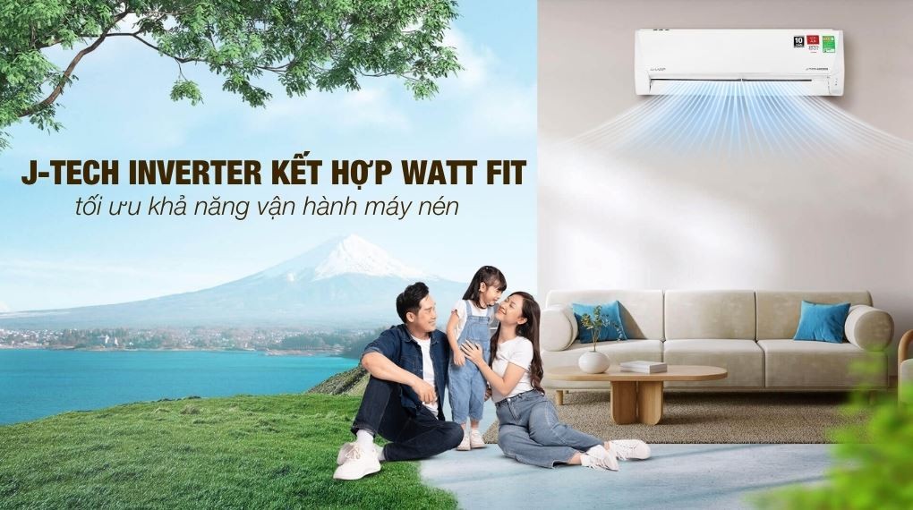Inverter - Sharp Inverter 2 HP AH-X18DEW 에어컨