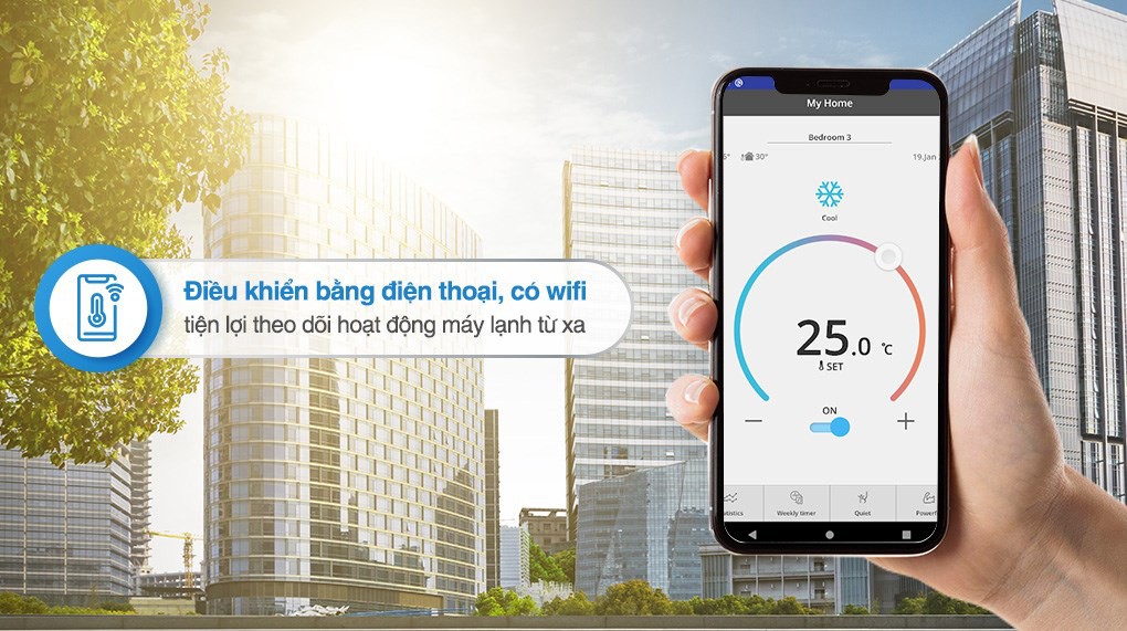 Máy lạnh Panasonic Inverter 1 HP CU/CS-PU9AKH-8 - Kết nối wifi