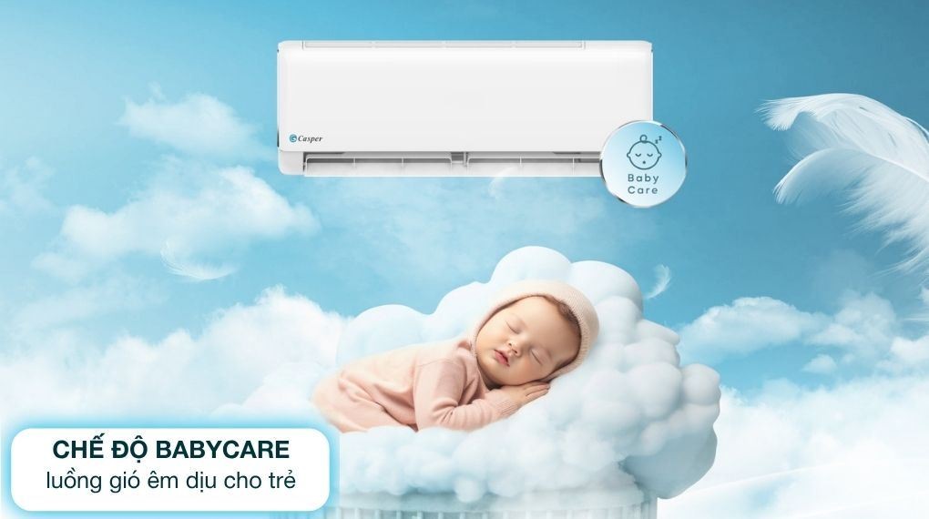 Chế độ BabyCare - Máy lạnh Casper Inverter 1 HP JC-09IU36X 