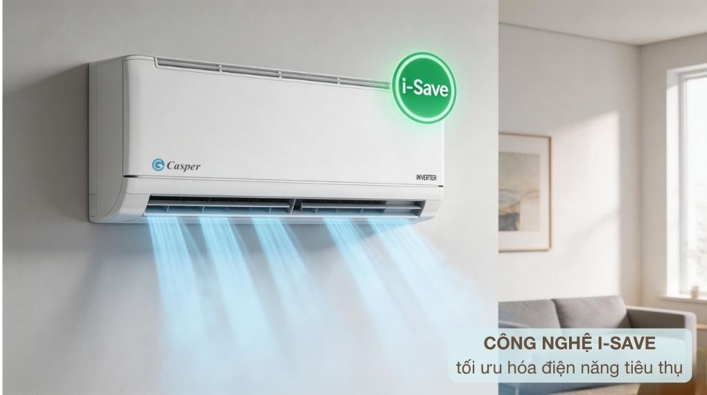 Công nghệ I-Save - Máy lạnh Casper Inverter 1.5 HP JC-12IU36X