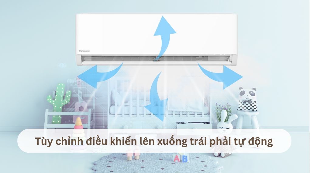 Máy lạnh Panasonic Inverter 1.5 HP CU/CS-U12BKH-8 - Cơ chế thổi gió