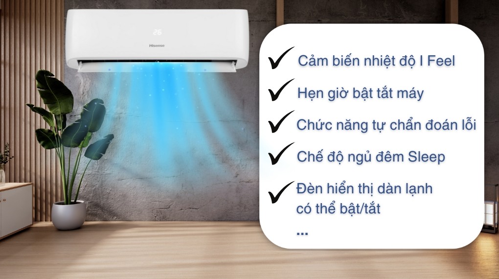 Hisense Inverter 1 HP AS-10TR4RLRCA00 air conditioner - Features