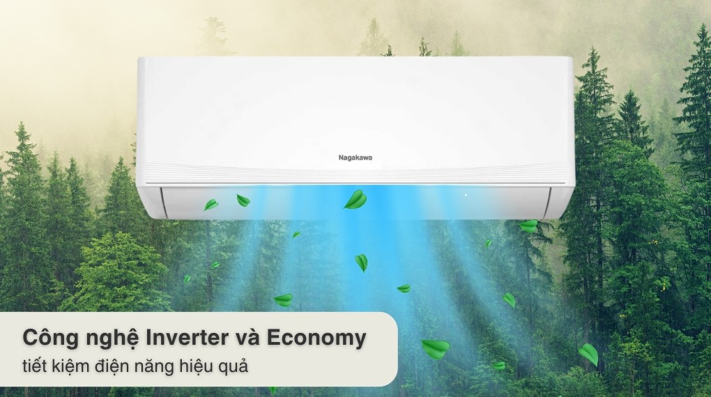 에어컨 Nagakawa Inverter 2 HP NIS-C18R2T62 - 절전 기술
