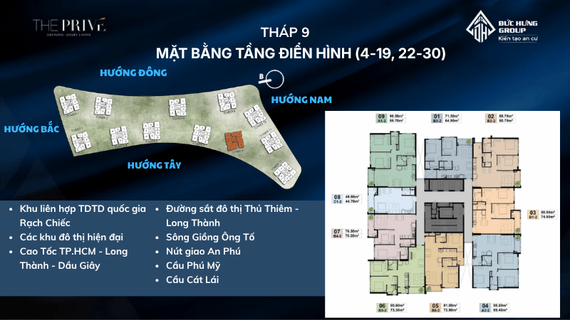 Mặt bằng tầng điển hình tháp 9