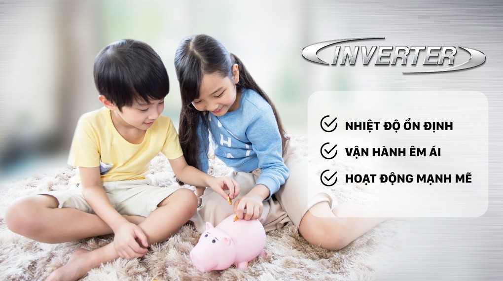 Daikin Inverter 1 HP FTKZ25VVMV air conditioner - Inverter technology saves up to 66% electricity, with powerful and quiet operation