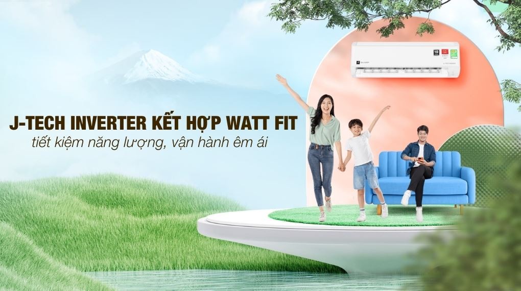 인버터 - 에어컨 Sharp Inverter 1 HP AH-XP10DSW
