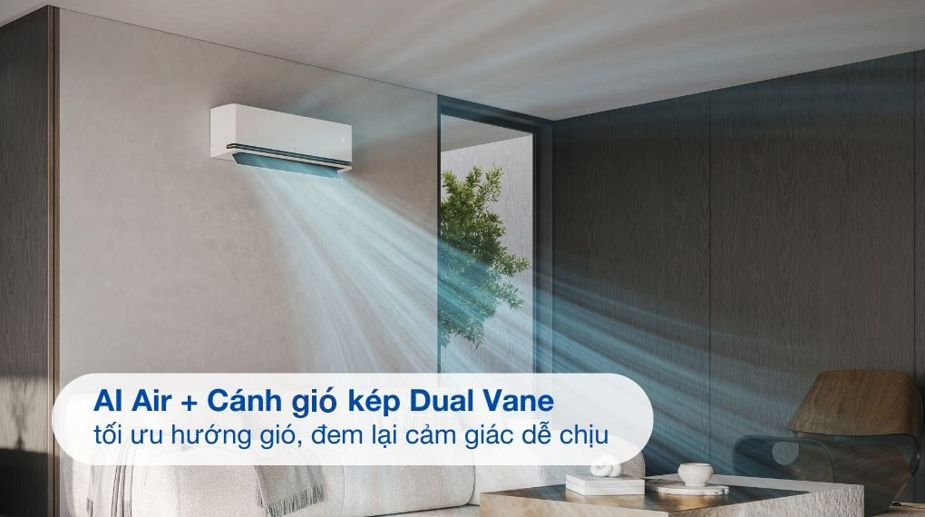 LG Inverter 1 HP IPC09M1 air conditioner - Dual louvers