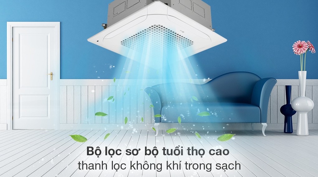 LG Inverter 3 HP ZTNQ30GNLE0 천장형 에어컨 - 공기 정화 기능 