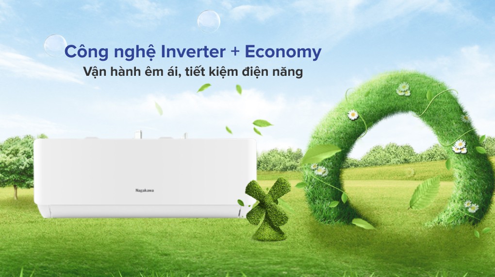 Máy lạnh Nagakawa Inverter 1.5 HP NIS-C12R2T28 - Công nghệ tiết kiệm điện