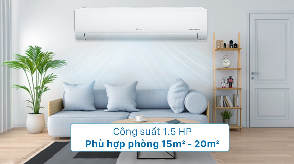 심플한 디자인의 LG 인버터 멀티 1.5 HP AMNQ12GSJA0 실내기