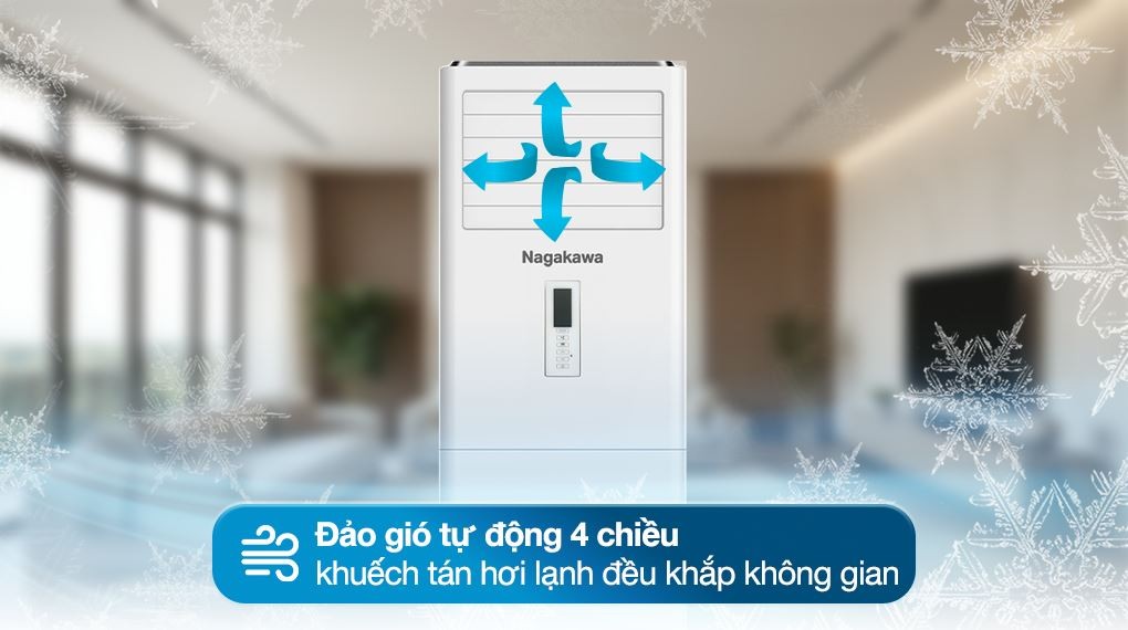 Máy lạnh tủ đứng Nagakawa 5.5 HP NP-C50R1K58 (3 pha) - Cơ chế thổi gió