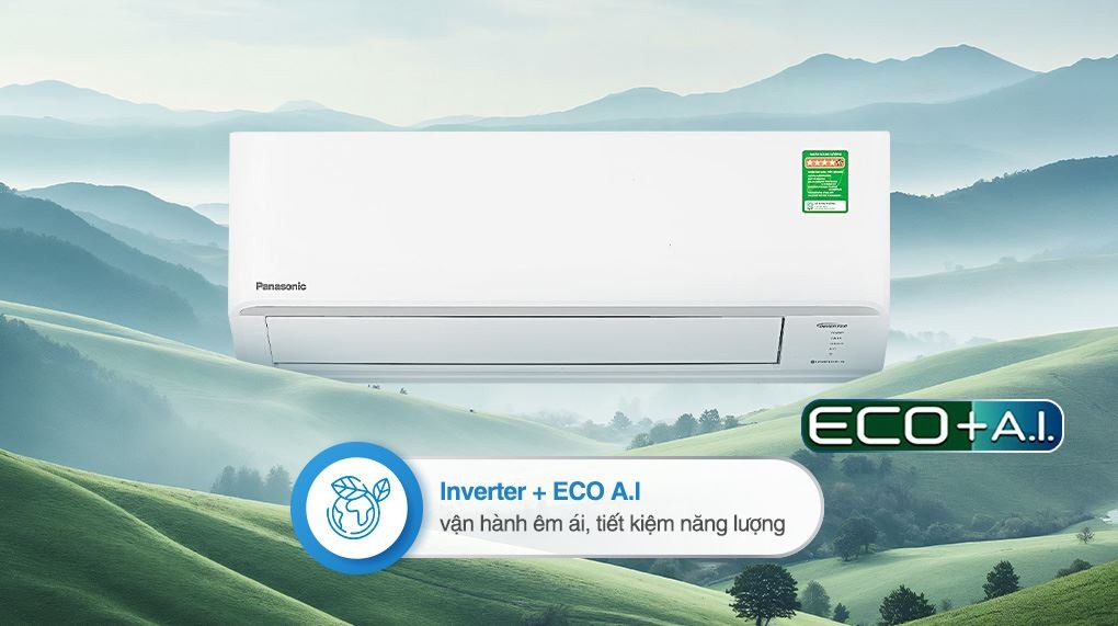 에어컨 Panasonic Inverter 1.5 HP CU/CS-PU12CKH-8D - 절전 기술