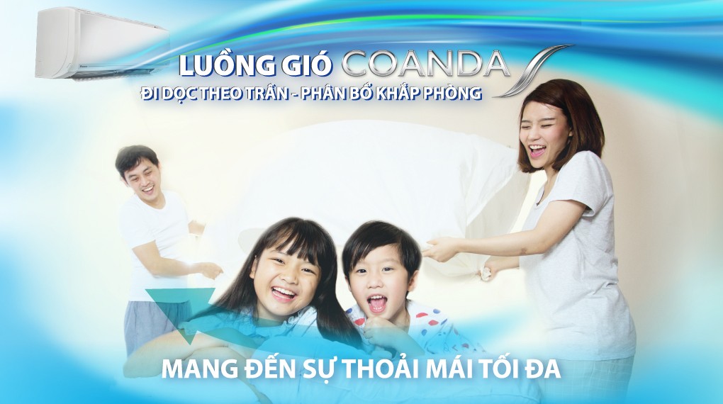 Daikin Inverter 1 HP FTKZ25VVMV air conditioner - Coanda airflow