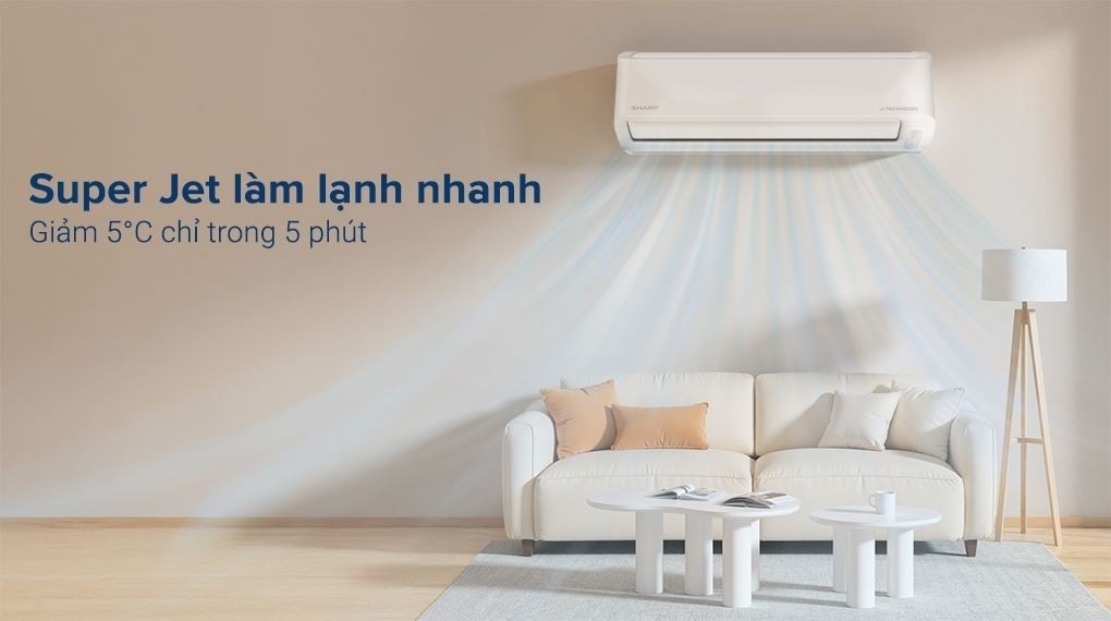 빠른 냉방 - 에어컨 Sharp Inverter 1.5 HP AH-X13DEW