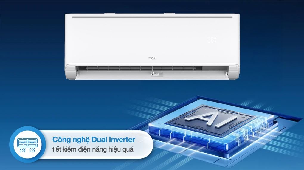 TCL Inverter 1 HP TAC-BR10CSV/TB air conditioner - AI Inverter technology 