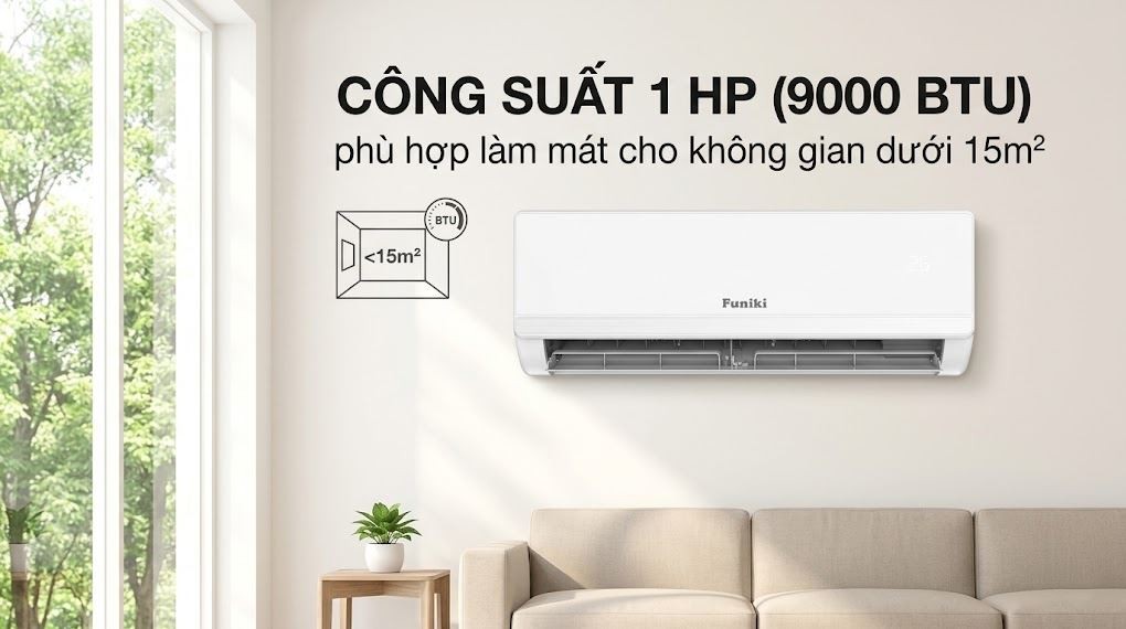 에어컨 Funiki Inverter 1 HP HIC09TMM-6 - 1HP 용량