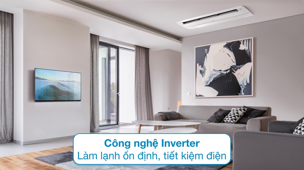 LG Inverter 2.5 HP ZTNQ24GTLA0 one-way ceiling cassette air conditioner - Inverter technology