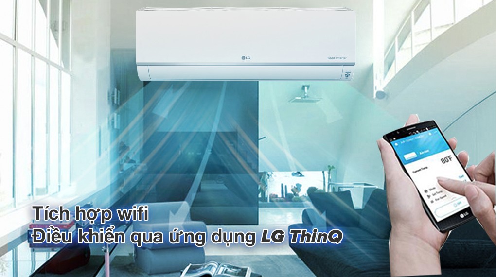 Control via LG ThinQ with Wi-Fi - LG Multi Inverter 2.5 HP indoor unit AMNQ24GSKB0