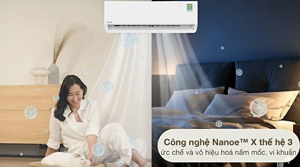 Panasonic Inverter 1 HP CU/CS-XU9BKH-8 air conditioner - Nanoe X technology