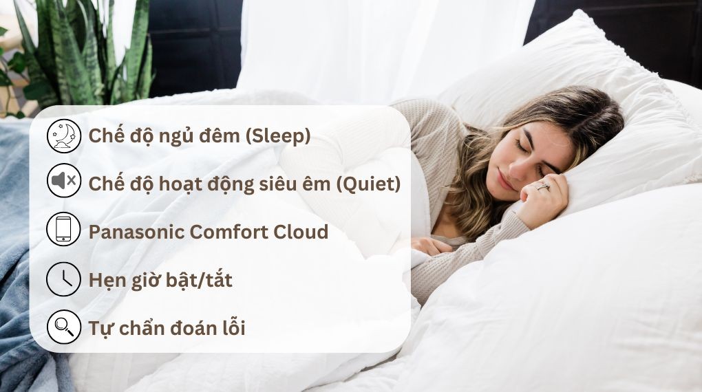 Máy lạnh Panasonic Inverter 1.5 HP CU/CS-U12BKH-8 - Tiện ích