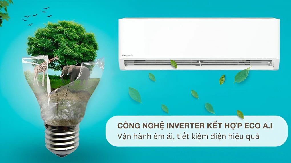 Máy lạnh Panasonic Inverter 1.5 HP CU/CS-U12BKH-8 - Công nghệ tiết kiệm điện