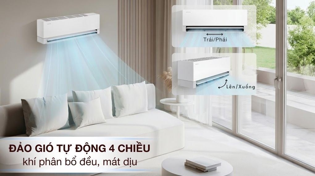 에어컨 Samsung Wind-Free 인버터 1 HP AR80H10DAAWNSV - 송풍 방식