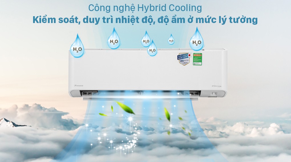 Daikin Inverter 1 HP FTKZ25VVMV air conditioner - Hybrid Cooling technology