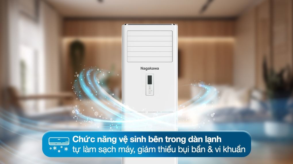 Máy lạnh tủ đứng Nagakawa 5.5 HP NP-C50R1K58 (3 pha) - Tiện ích