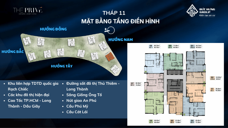 Mặt bằng tầng điển hình tháp 11