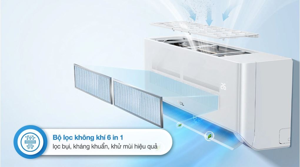 에어컨 TCL Inverter 1.5 HP TAC-BR13CSV/TB - 6 in 1 필터