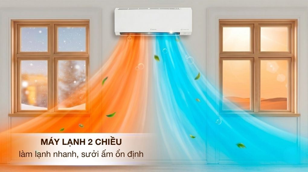 Daikin 인버터 냉난방 에어컨 1 HP FTHF25XVMV - 냉난방 기술