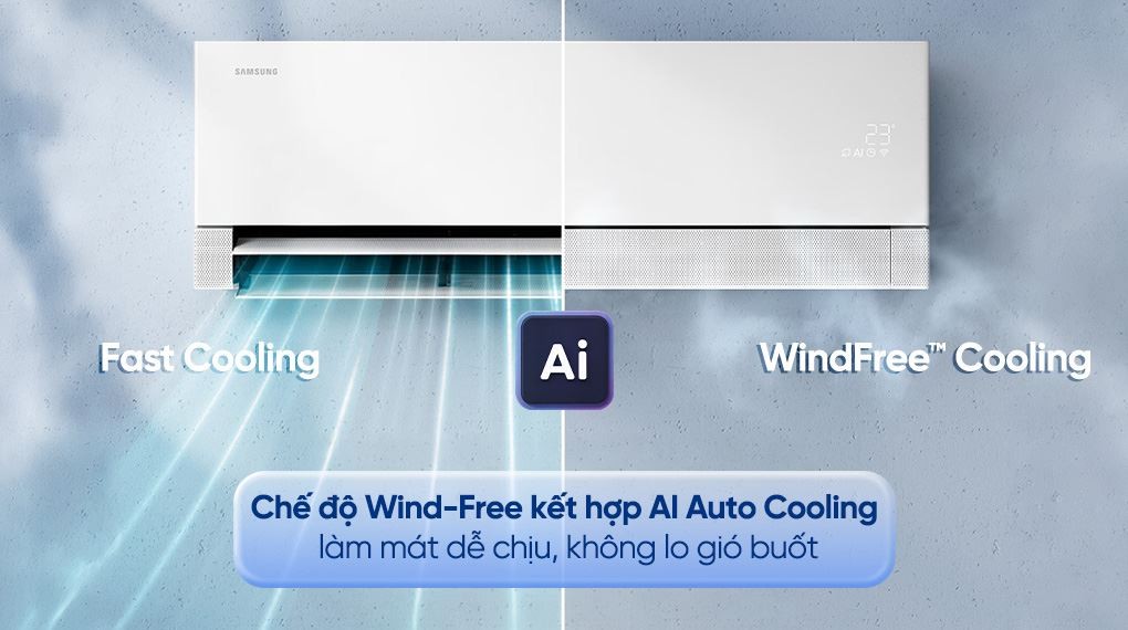 Samsung Wind-Free Inverter 1 HP AR70H10D1BWNSV air conditioner - Cooling technology