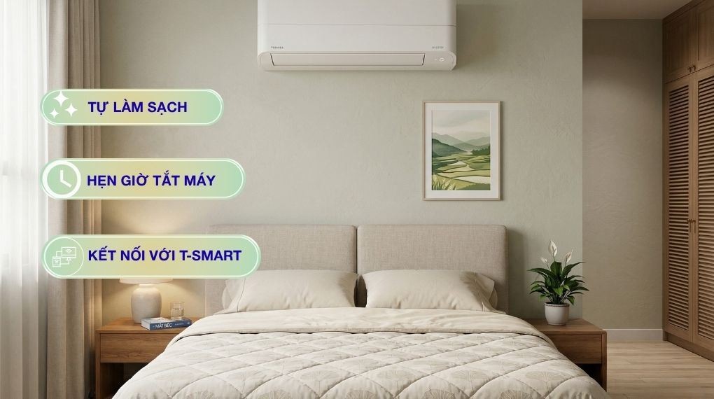 Toshiba Inverter 2 HP RAS-H18P2KCVG-V air conditioner - Smart features