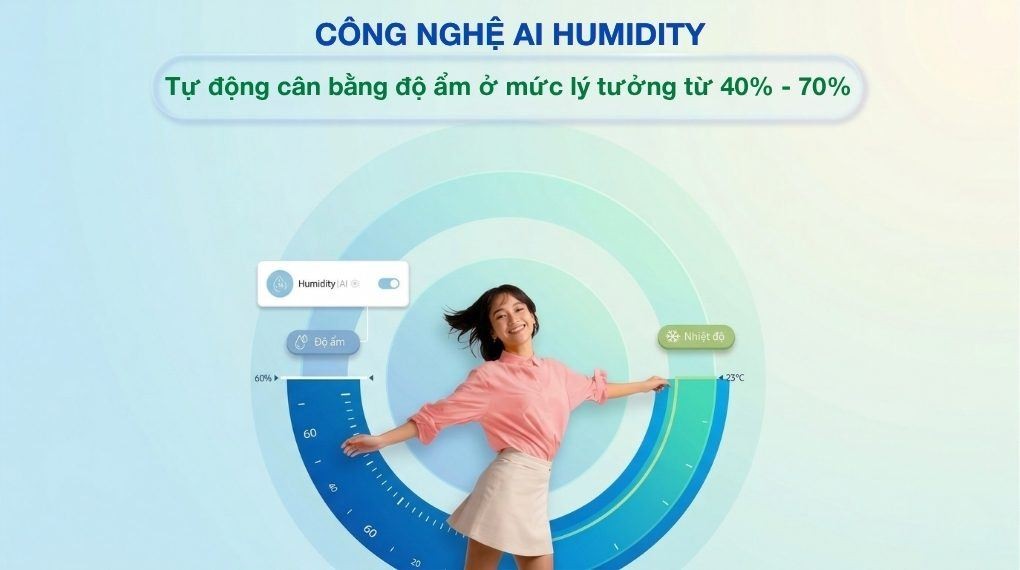Máy lạnh Comfee Inverter 1 HP CFS-10VDM - Công nghệ AI Humidity