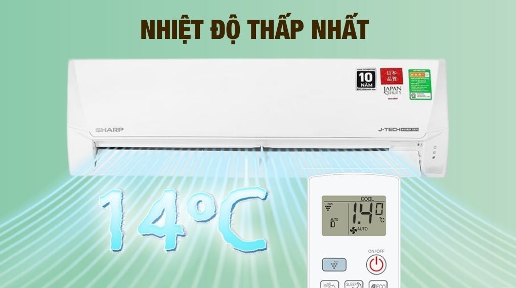 온도 - Sharp Inverter 2 HP AH-X18DEW 에어컨