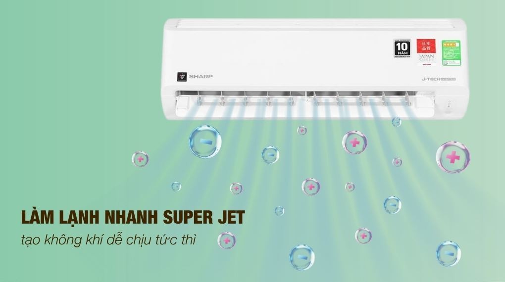 Super Jet - 에어컨 Sharp Inverter 1 HP AH-XP10DSW