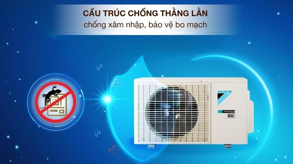 Daikin Inverter 1.5 HP heating & cooling air conditioner FTHF35XVMV - Outdoor unit design