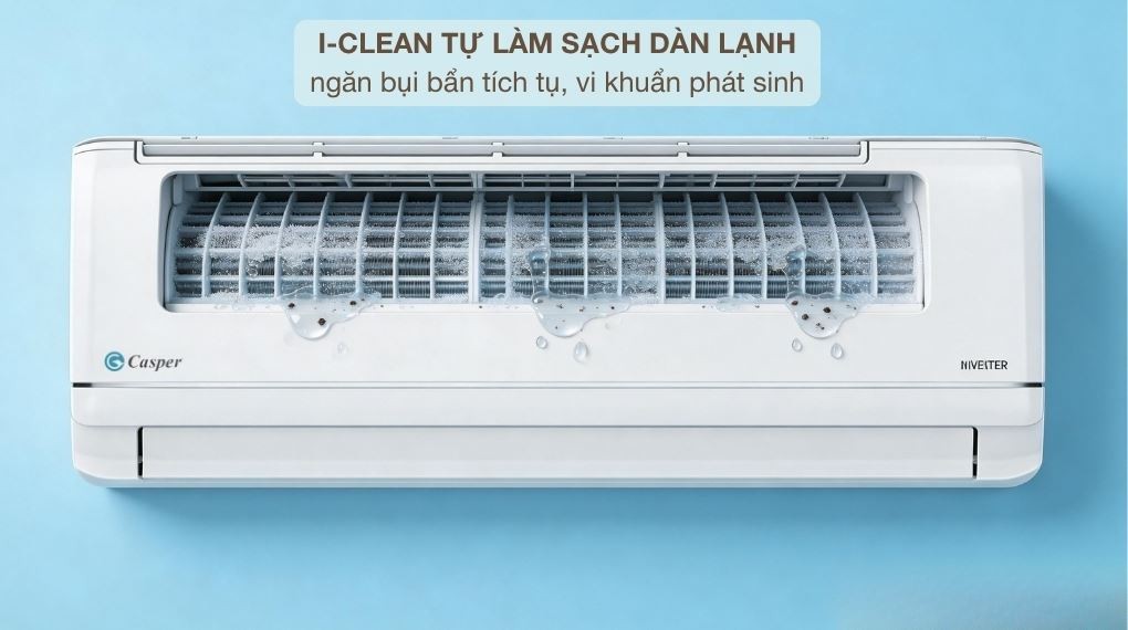 Tự làm sạch dàn lạnh - Máy lạnh Casper Inverter 1.5 HP JC-12IU36X