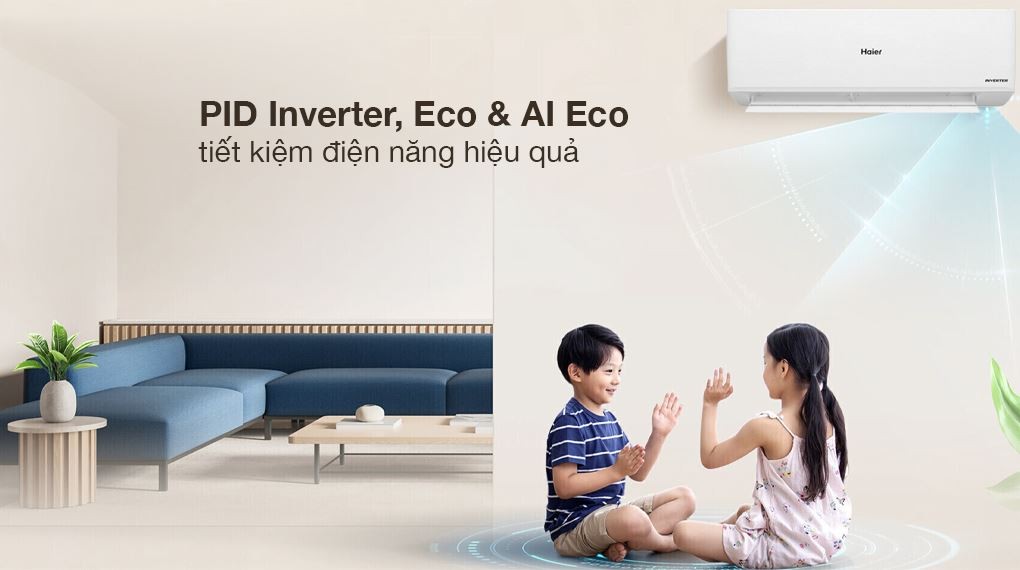 Máy lạnh Haier Inverter 1 HP HR-10VQI - Tiết kiệm điện