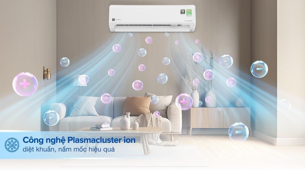 에어컨 Sharp Inverter 1 HP AH-XP10CHW - 공기 정화 성능