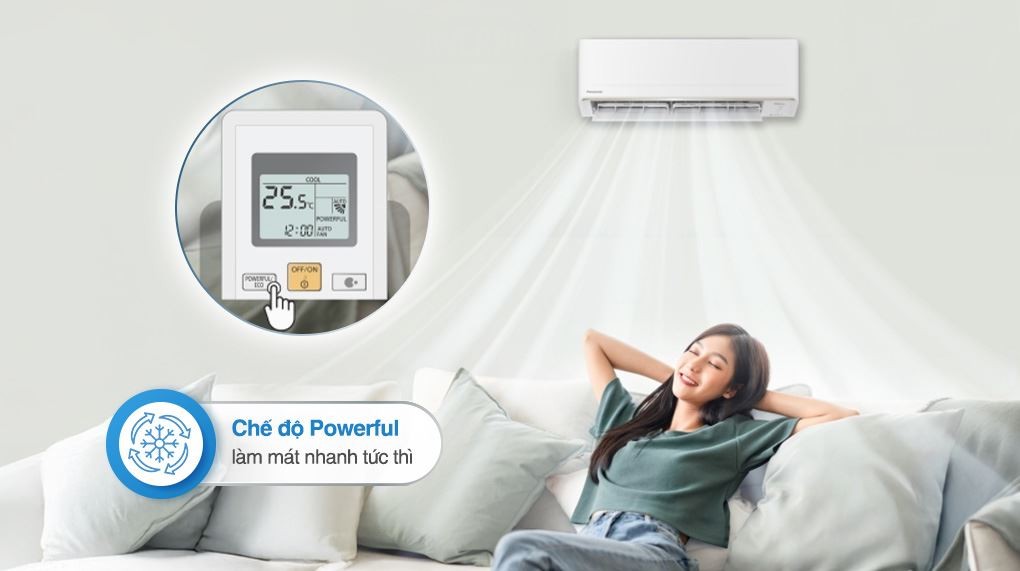Panasonic Inverter 1 HP CU/CS-PU9CKH-8D air conditioner - Cooling technology