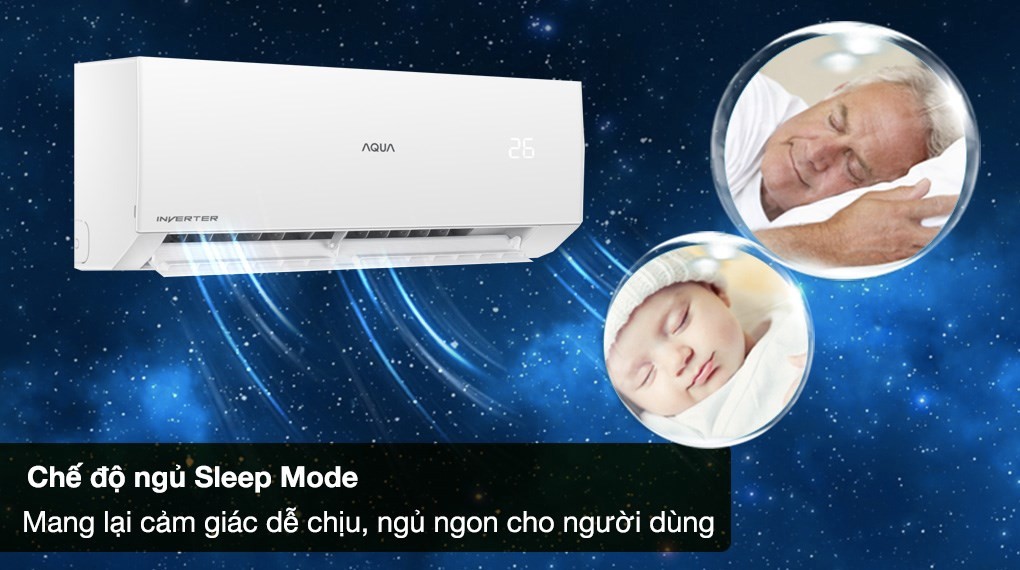 AQUA Inverter 2 HP AQA-RV18QE 에어컨 - 취침 모드(Sleep Mode)로 편안한 숙면 제공