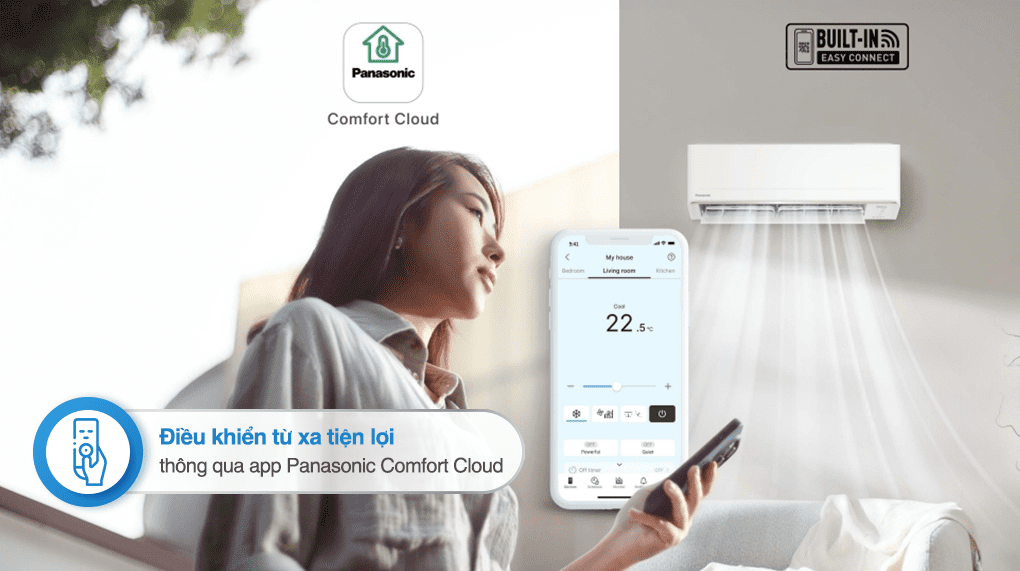 에어컨 Panasonic Inverter 2 HP CU/CS-PU18CKH-8D - 편의 기능