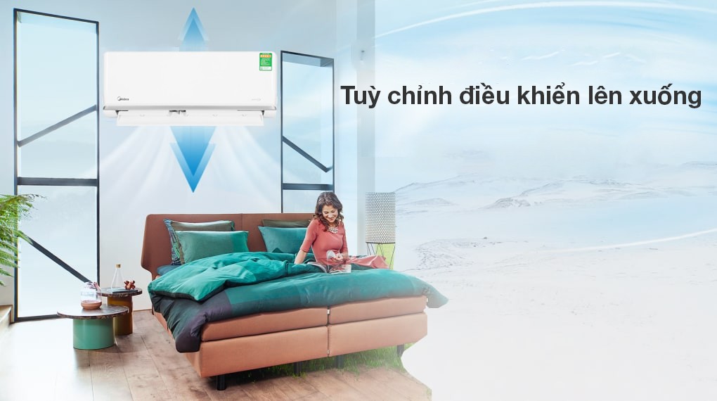 Midea Inverter 1 HP MSAGA-10CRDN8 air conditioner - Airflow mechanism
