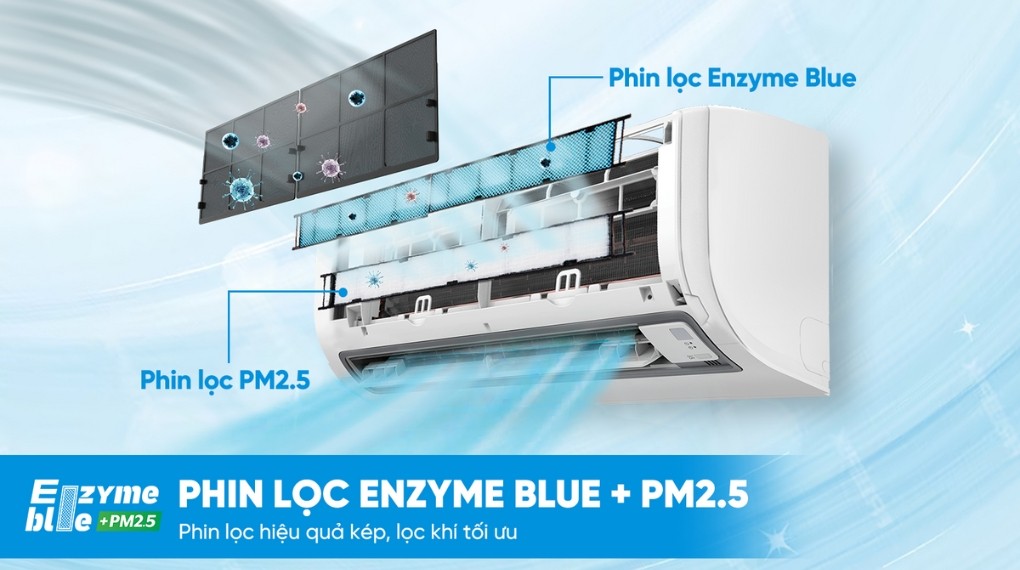 Daikin Inverter 1.5 HP ATKB35ZVMV air conditioner - Air filtration