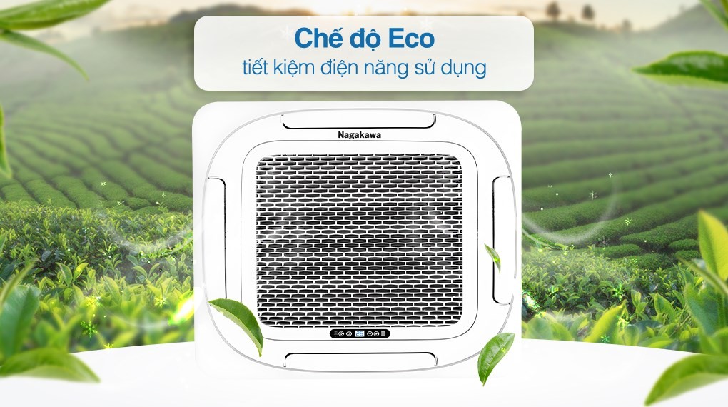 Nagakawa 5 HP NT-C50R1T20 ceiling cassette air conditioner - Eco mode