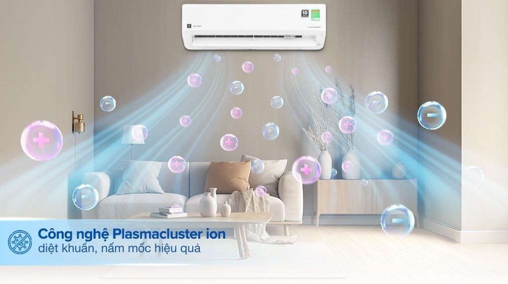 에어컨 Sharp Inverter 1 HP AH-XP10CMW - 공기 정화 성능
