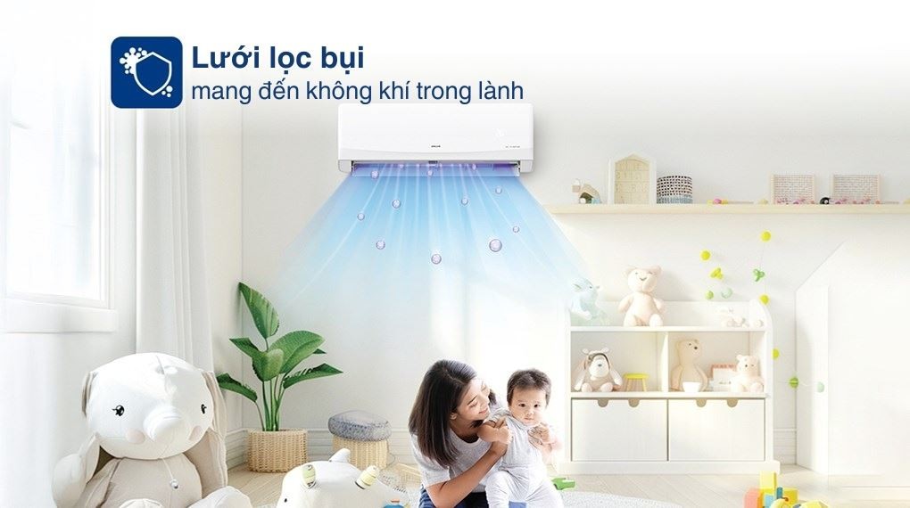 AUX Inverter 1 HP AW10CAA4DI-3VN air conditioner - Air filtration