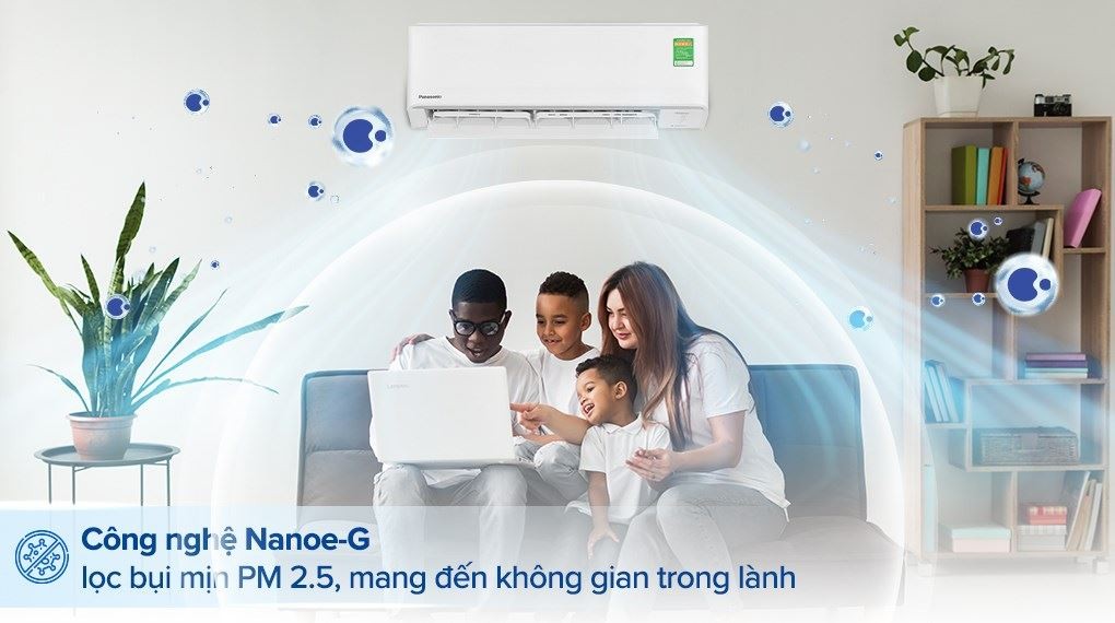 Panasonic Inverter 2 HP CU/CS-PU18AKH-8 air conditioner - Air filtration capability