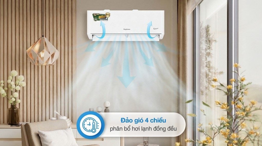 Nagakawa Inverter 1.5 HP NIS-C12R2T62 air conditioner - Louver swing mechanism